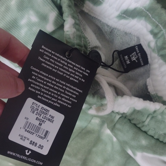 True religion green tye dye lounge set size Med. - Picture 4 of 7
